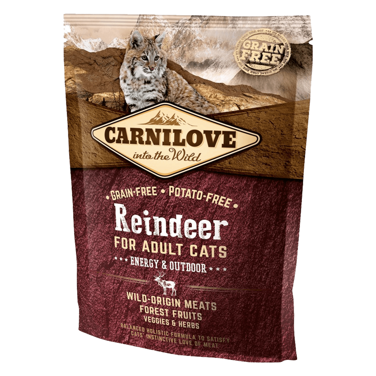 Carnilove Cat Reindeer Energy & Outdoors, 400 г - корм Карнилав с мясом оленя для взрослых кошек