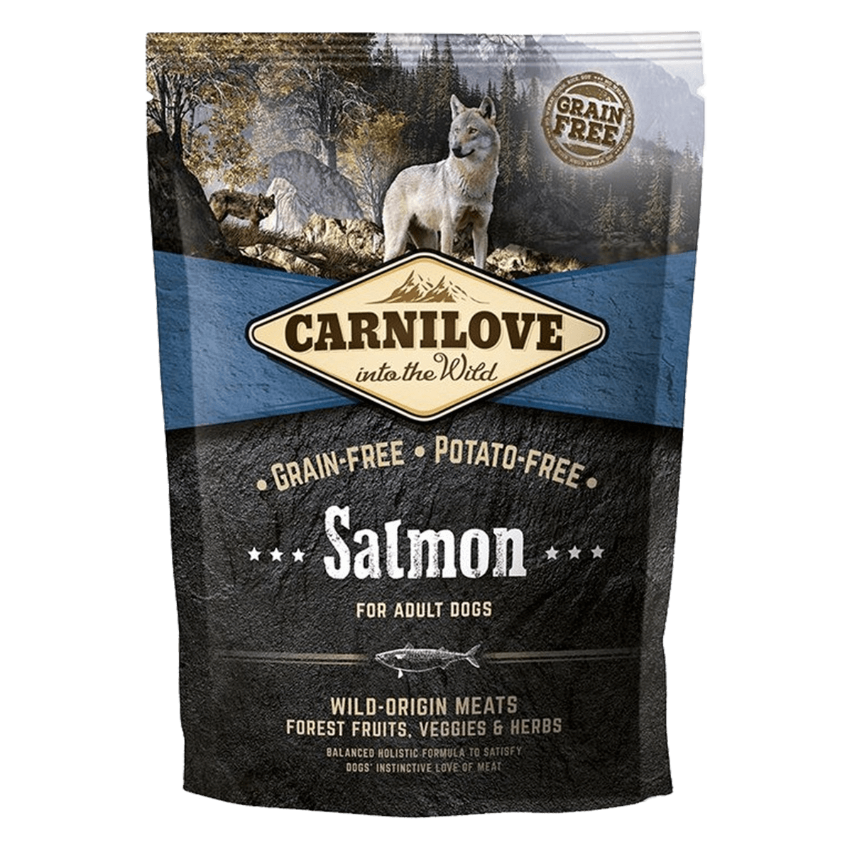 Carnilove Dog Adult Salmon 1,5 кг - беззерновой корм Карнилав с лососем для собак