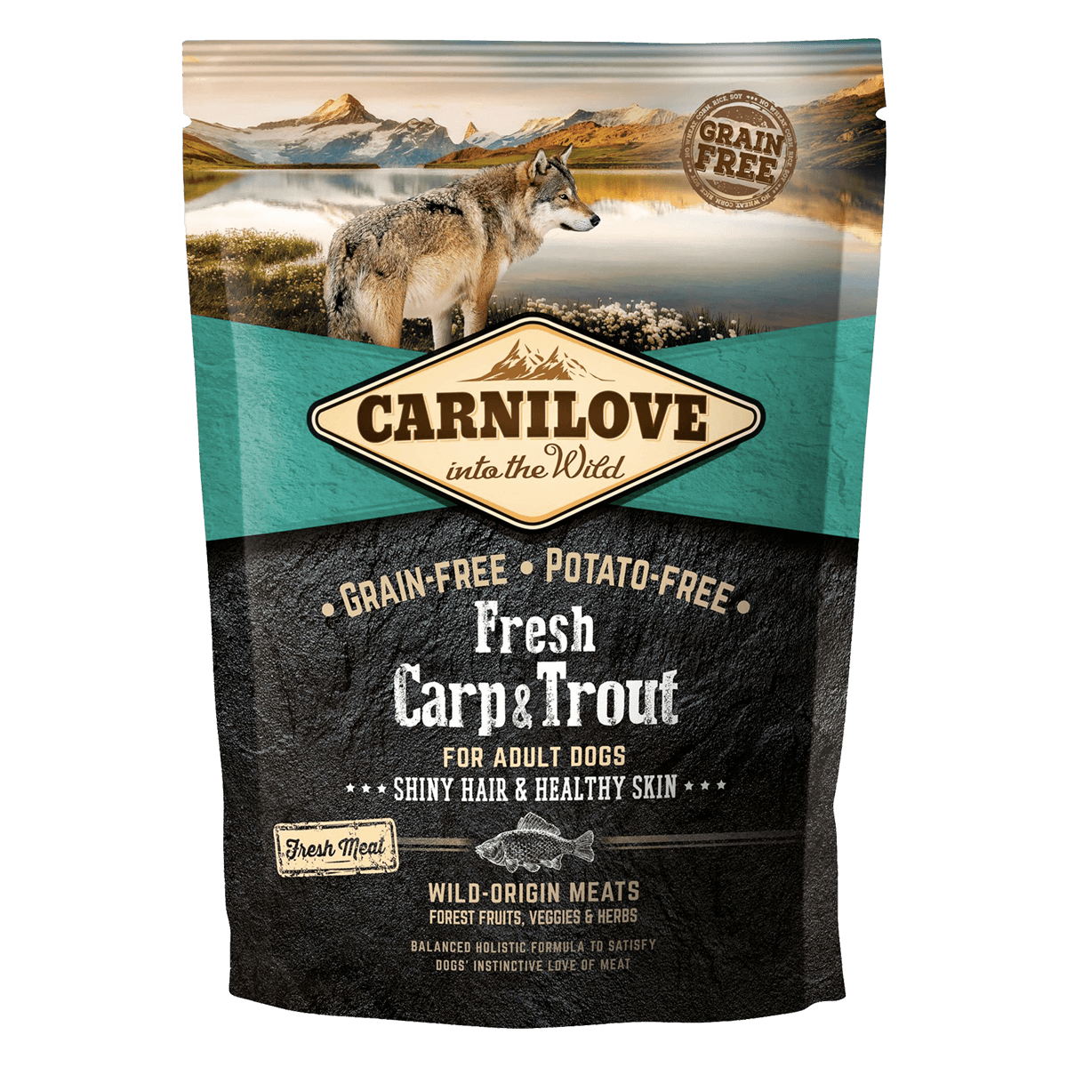 Carnilove Dog Fresh Adult Carp & Trout 1,5 кг - корм Карнилав для взрослых собак с чувствительным пищеварением