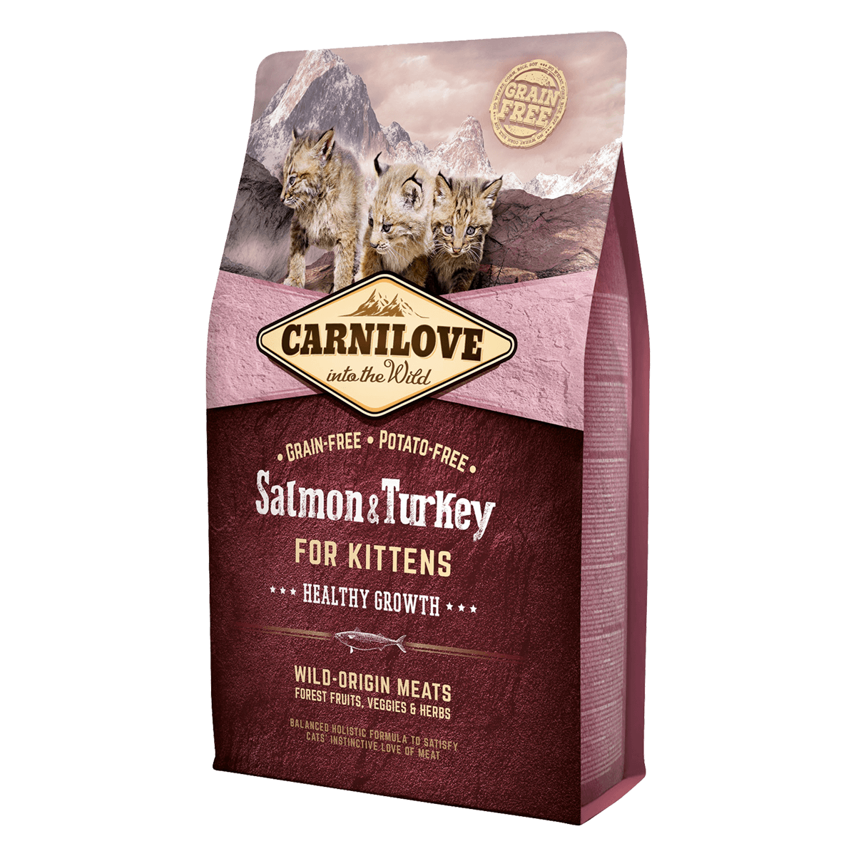 Carnilove Kitten Salmon & Turkey, 2 кг - корм Карнилав с лососем и индейкой для котят