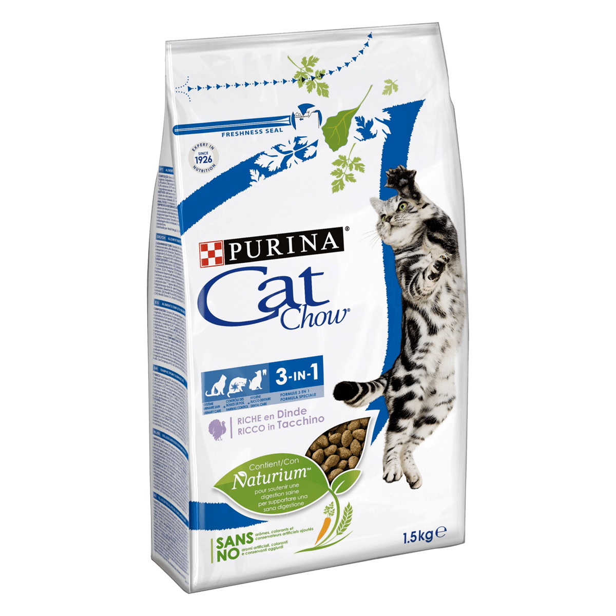 Cat Chow Special Care 3in1, 1,5 кг - корм Кэт Чау для взрослых и пожилых кошек