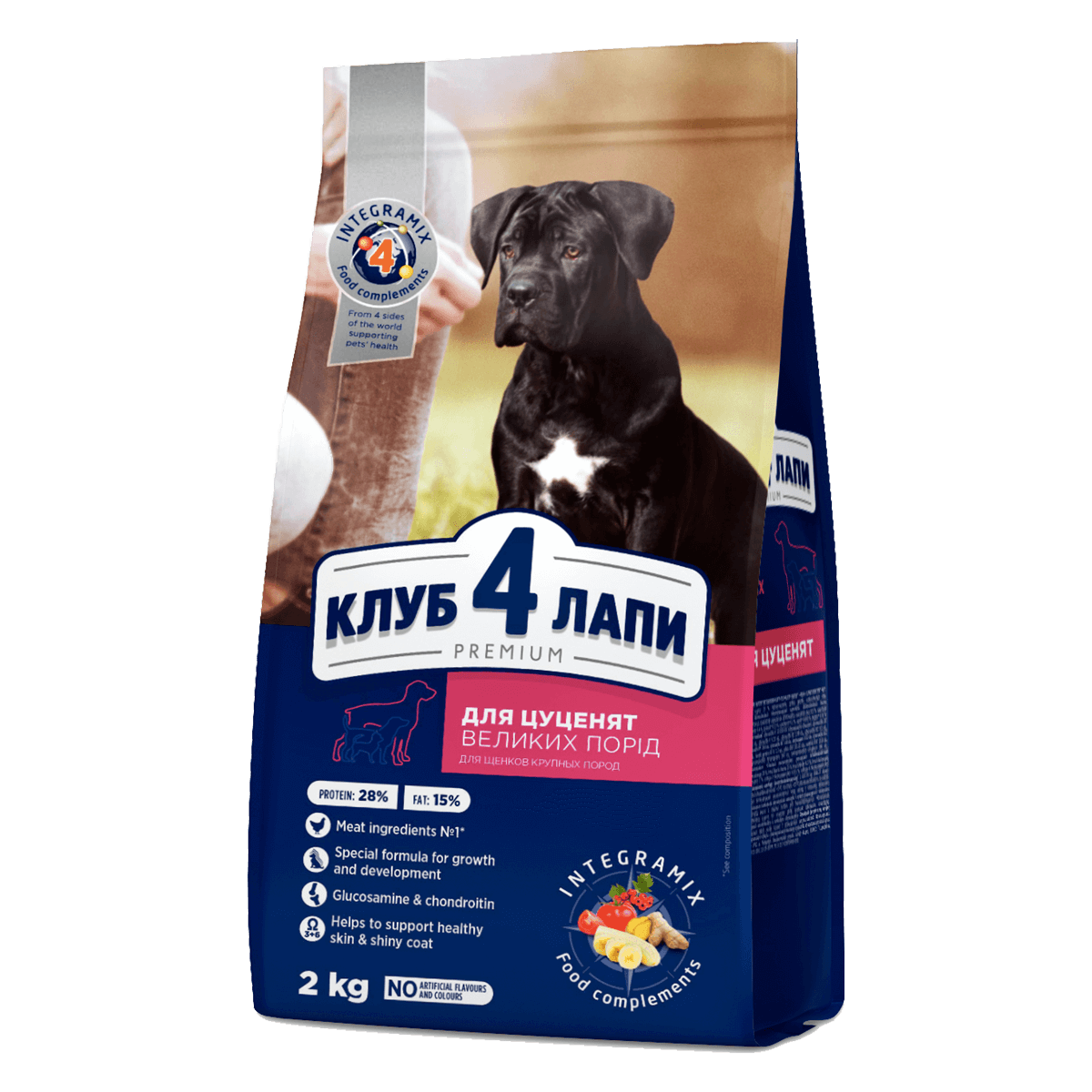 Club 4 Paws Premium Puppies 2 кг - корм Клуб 4 лапы для щенков крупных пород