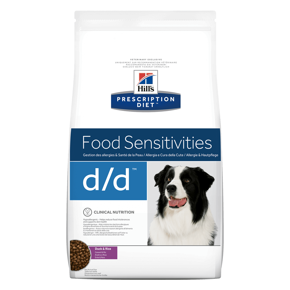 Hill's PD d/d Food Sensitivities, 12 кг - корм Хилс для собак с уткой и рисом