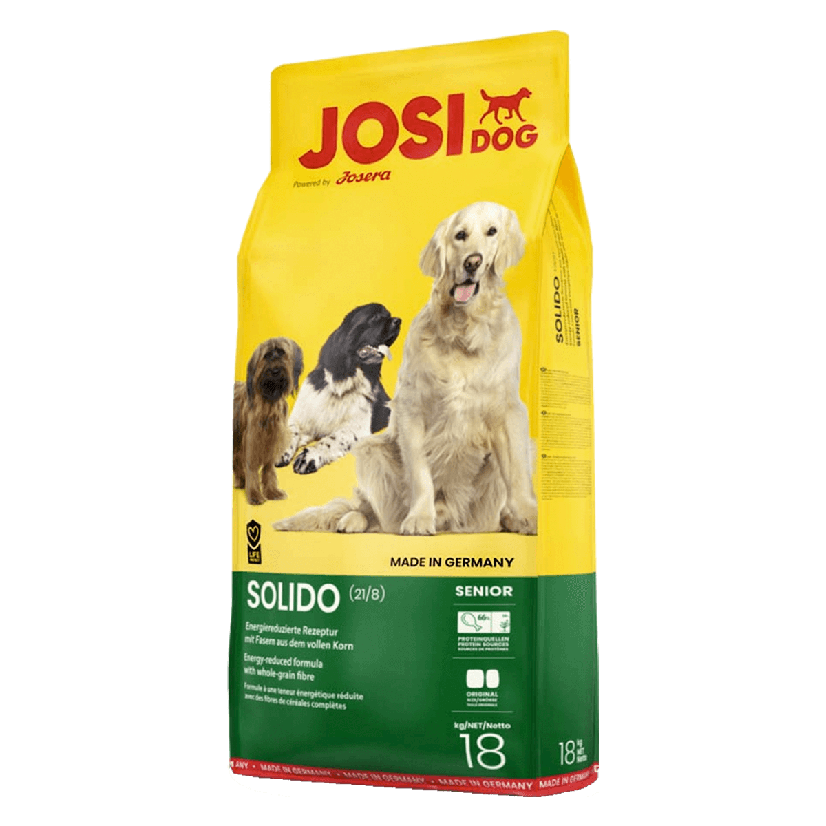 Josera JosiDog Solido 21/8, 18 кг - корм Йозера для взрослых собак с избыточным весом