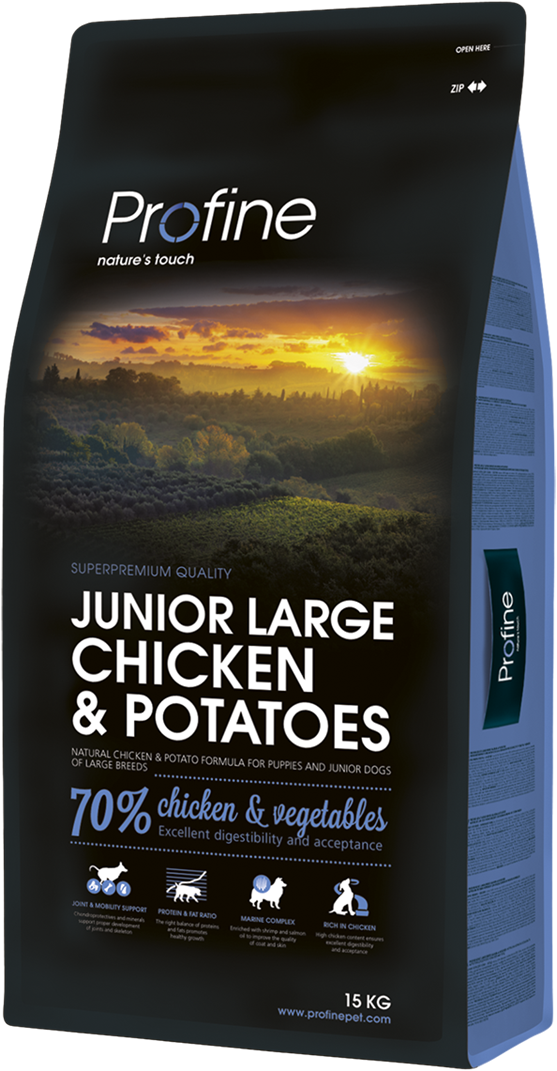 Корм для собак Profine Junior Large Breed Chicken & Potatoes 15 кг