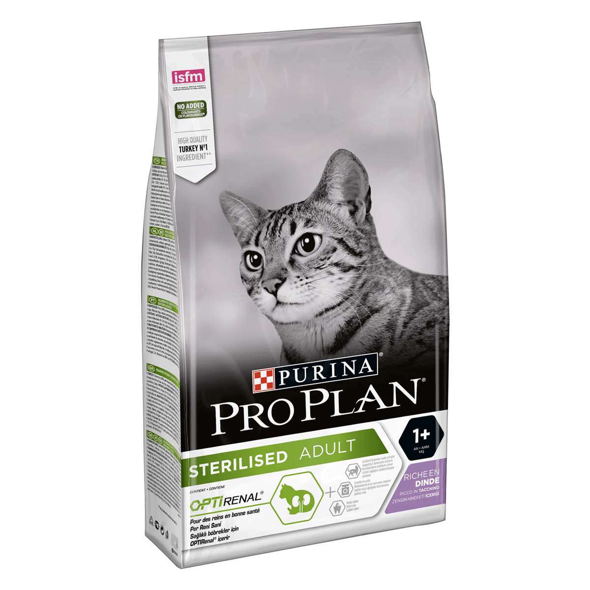 Purina Pro Plan Cat Adult Sterilised Turkey, 10 кг - корм Пурина с индейкой для стерилизованных кошек