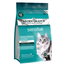 Arden Grange Adult Cat Sensitive Ocean White Fish & Potato, 2 кг - корм Арден Гранж для кошек с чувствительным желудком