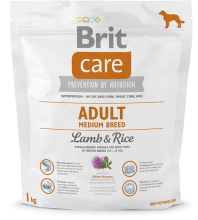 Корм для собак Brit Care Adult Medium Breed Lamb and Rice, 1 кг