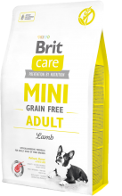 Корм для собак Brit Care Mini Grain Free Adult Lamb, 2 кг