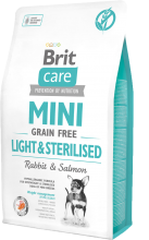 Корм для собак Brit Care Mini Grain Free Light & Sterilised, 2 кг