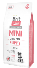 Корм для собак Brit Care Mini Grain Free Puppy Lamb, 7 кг