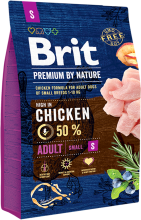 Корм для собак Brit Premium Adult S, 3 кг
