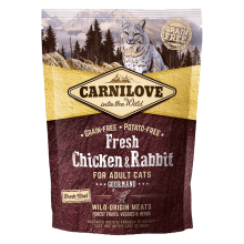 Carnilove Cat Fresh Chicken & Rabbit Gourmand, 400 г - корм Карнилав для взрослых кошек