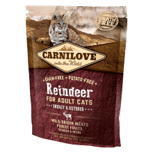 Carnilove Cat Reindeer Energy & Outdoors, 400 г - корм Карнилав с мясом оленя для взрослых кошек