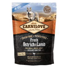 Carnilove Dog Fresh Adult Small Breed Ostrich & Lamb 1,5 кг - корм Карнилав для взрослых собак малых пород
