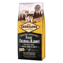 Carnilove Dog Fresh Adult Chicken & Rabbit 12 кг - корм Карнилав для взрослых активных собак