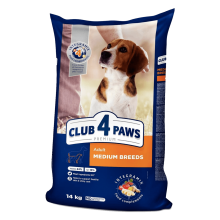 Club 4 Paws Premium Medium Breeds 14 кг - корм Клуб 4 лапы для собак средних пород
